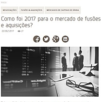 Como foi 2017 para o mercado de fuses e aquisies?